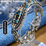 Turquoise Six-Character Mantra Bracelet™  | Nioögd dzi armband