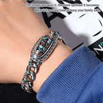 Turquoise Six-Character Mantra Bracelet™  | Nioögd dzi armband