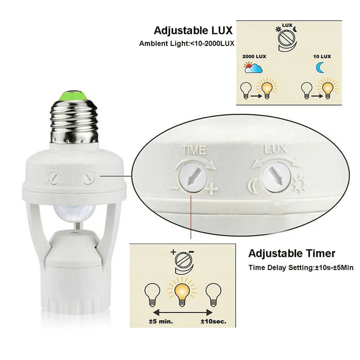 Ultra Smart Motion Lamp Holder™ | Lamphållare med rörelsesensor