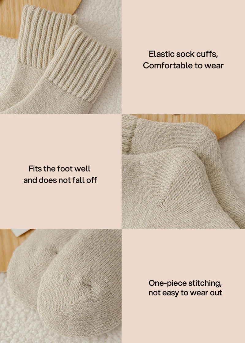 Cozy Ribbed Fleece Lined Crew Socks™ | Höst- och vintersockor