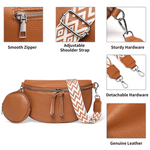 Crossbody Leather Bag 'Ambre'™ | Stijlvolle schoudertas
