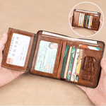 RFID-skyddad läderplånbok ”Bennett”™ | RFID-skyddad